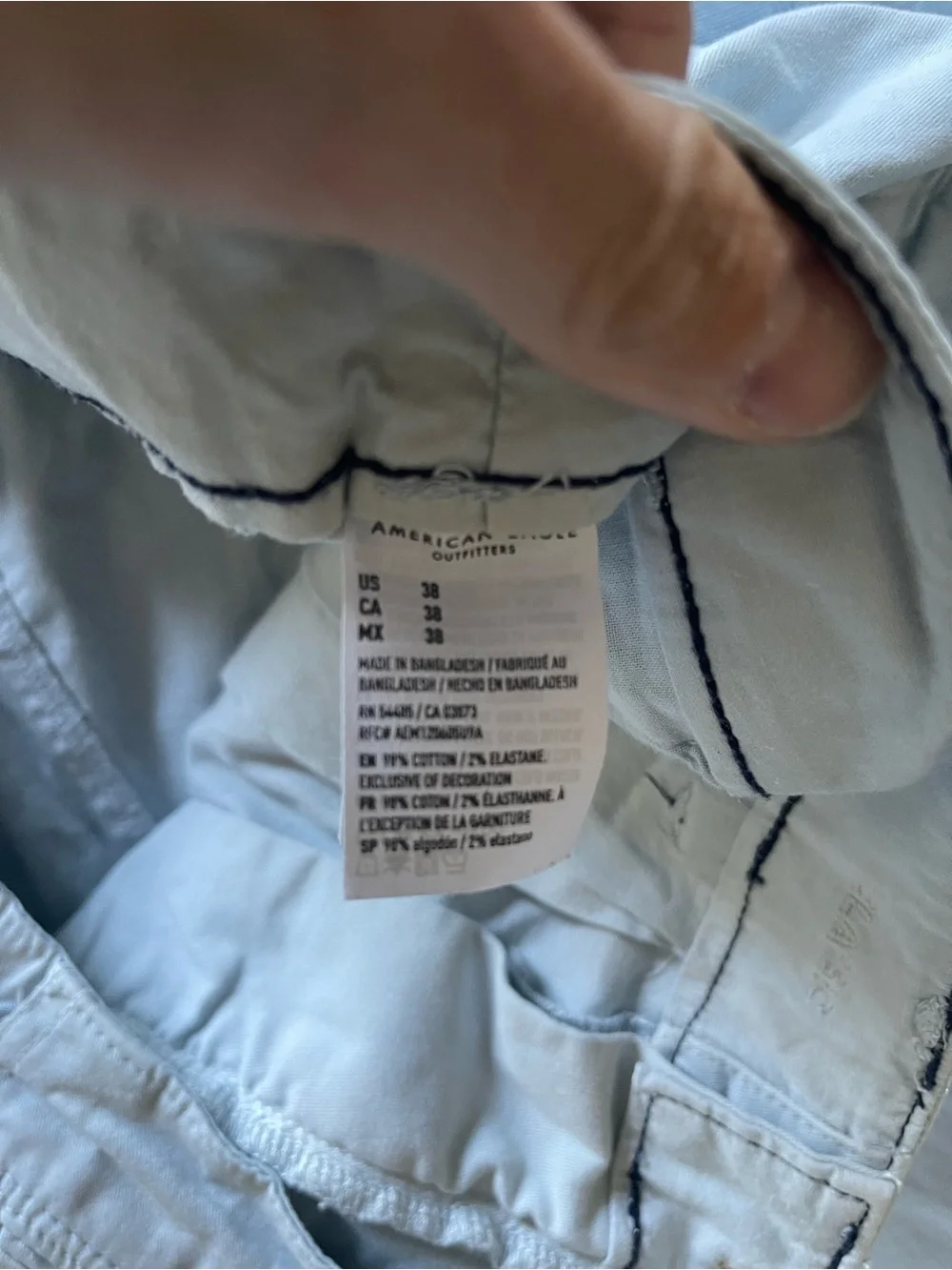 American Eagle Outfitters Light Blue Men’s Chino Shorts